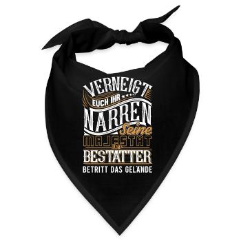 Bestatter - Bandana - Schwarz - Vorne