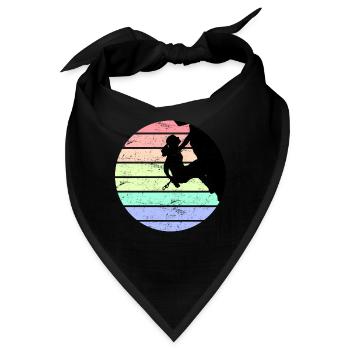 Felsklettern Freiklettern Boulder Vintage - Bandana - Schwarz - Vorne