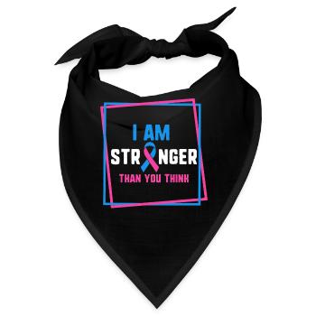 Ich bin stärker als du denkst, Schwangerschaftskind - Bandana - Schwarz - Vorne