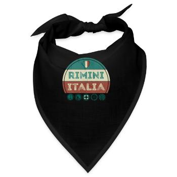 Rimini Adria Italien Urlaub Souvenir - Bandana - Schwarz - Vorne