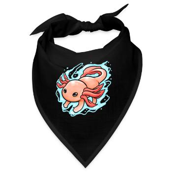 Kawaii - Mexikanisches Meeresleben - Ein - Bandana - Schwarz - Vorne