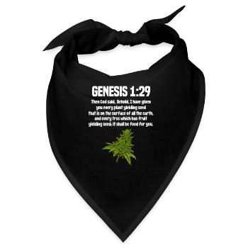 Cannabis Religion - Bandana - Schwarz - Vorne