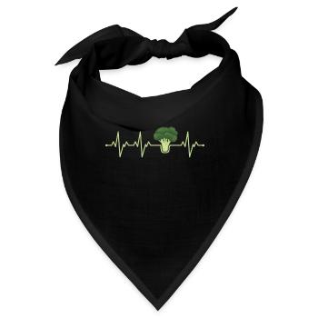 Brokkoli - Bandana - Schwarz - Vorne