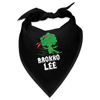 Brokkoli - Bandana - Schwarz - Vorne