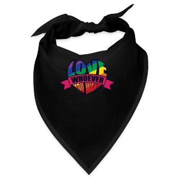 Gay Pride - Bandana - Schwarz - Vorne