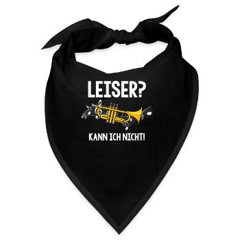Trompete Leiser kann ich nicht Trompetenspieler - Bandana - Schwarz - Vorne