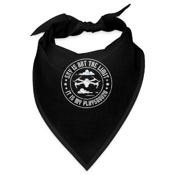 Drohne - Bandana - Schwarz - Vorne