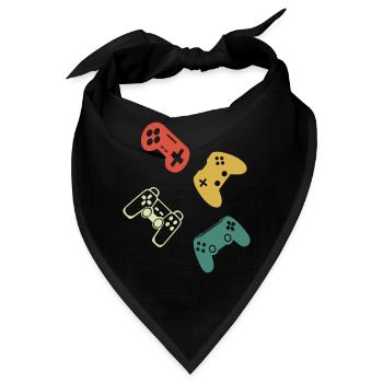 Gamer Controller Gaming Player - Video Games - Bandana - Schwarz - Vorne