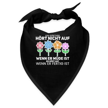 Gärtner - Bandana - Schwarz - Vorne