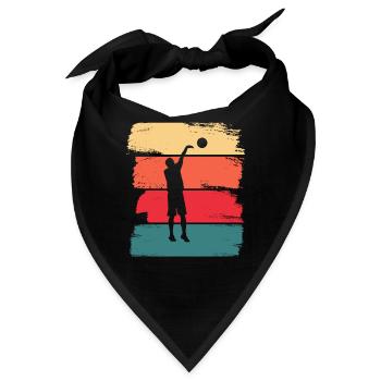 Basketball Basketballer Basketball Spieler - Bandana - Schwarz - Vorne