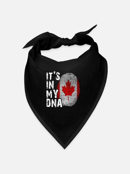 It's in my DNA Kanada - Bandana - Schwarz - Vorne