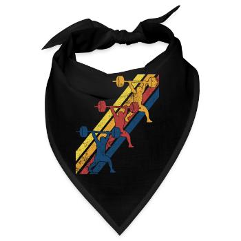 Gewichtheben Gewichtheber - Bandana - Schwarz - Vorne