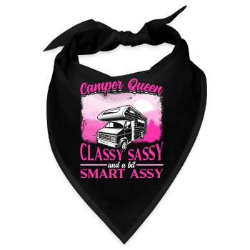 Camping Motorhome Campervan Retro - Bandana - Schwarz - Vorne