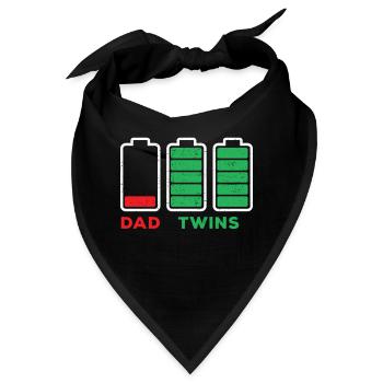 Dad Low Charge Battery Twins Full Charge Battery - Bandana - Schwarz - Vorne