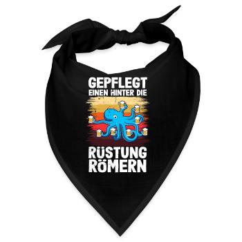 Gepflegt einen hinter die Rüstung römern - Bandana - Schwarz - Vorne