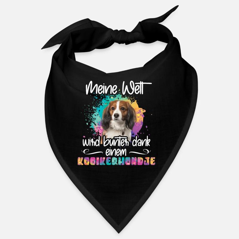Welt wird bunt dank kooikerhondje Hund Bandana