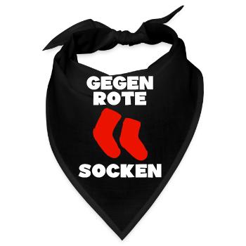 anti links Wahl Linke Geschenk - Bandana - Schwarz - Vorne