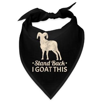 i goat this goat funny relax calm down i goat this - Bandana - Schwarz - Vorne