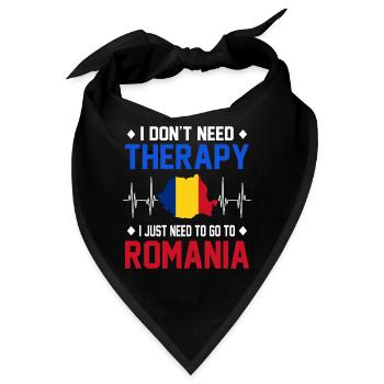 Rumänien - Bandana - Schwarz - Vorne