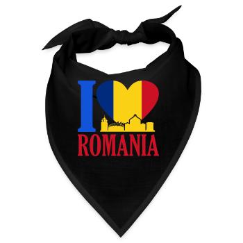 Rumänien - Bandana - Schwarz - Vorne