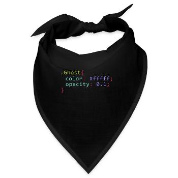 Geist im CSS Format Code für ein Gheis für - Bandana - Schwarz - Vorne
