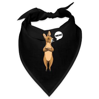 Wasserreh lustige Tiere - Bandana - Schwarz - Vorne
