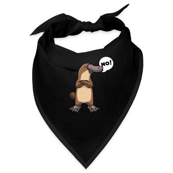 Sturer Schnabeltier lustige Tiere - Bandana - Schwarz - Vorne
