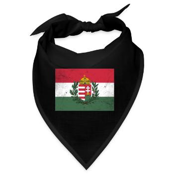Ungarn - Bandana - Schwarz - Vorne