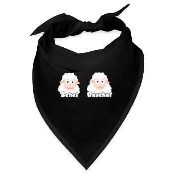 Schaf Unschaf - Bandana - Schwarz - Vorne
