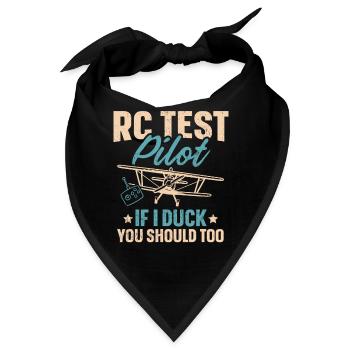 RC Flugzeug RC Flugzeug RC Testpilot - Bandana - Schwarz - Vorne