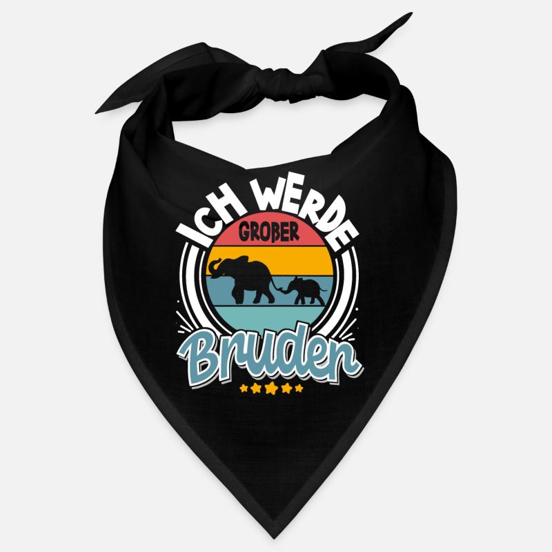 Ich Werde Großer Bruder - Bandana - Schwarz