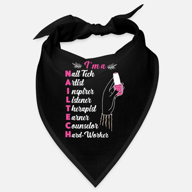 Nail Tech Devis Travail Ongle Uniforme Bandana