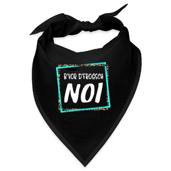 Schwäbische Sprüche Shirt, lustige schwäbische - Bandana - Schwarz - Vorne