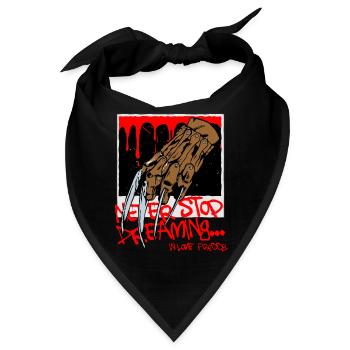 Hör nie auf zu träumen - böser Traum - Bandana - Schwarz - Vorne