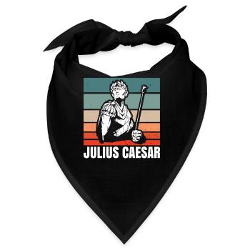 Julius Cäsar Rom Italien Römisches Reich - Bandana - Schwarz - Vorne