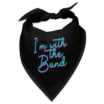 I'm With The Band Marching Football Halbzeit Percu - Bandana - Schwarz - Vorne
