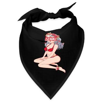 Anime Anime Merch Animes Anime Outfit Animefiguren - Bandana - Schwarz - Vorne