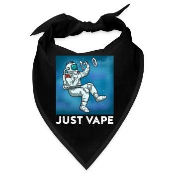 Just Vape Dampfen Geschenk - Bandana - Schwarz - Vorne