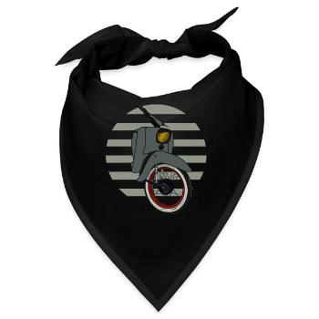 Schwalbe KR51 / Schwalbenfahrer / Ostalgie / Mofa - Bandana - Schwarz - Vorne