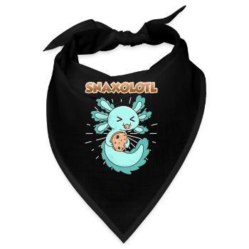 Snaxolotl Axolotl - Bandana - Schwarz - Vorne