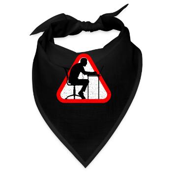 Attention Web Developer - Bandana - Schwarz - Vorne
