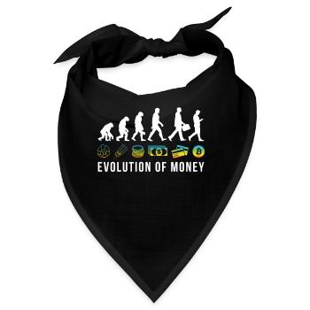 Crypto Bitcoin The Evolution Of Money - Bandana - Schwarz - Vorne