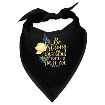 Christian Bible Verse Quote - Bandana - Schwarz - Vorne