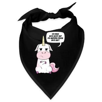 Ich Rege Mich Nicht Auf Die Anderen Regen Mich Auf - Bandana - Schwarz - Vorne