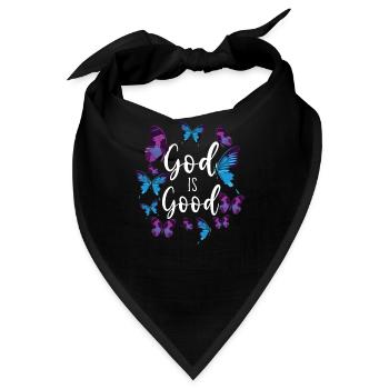 Christian Bible Verse Quote - Bandana - Schwarz - Vorne