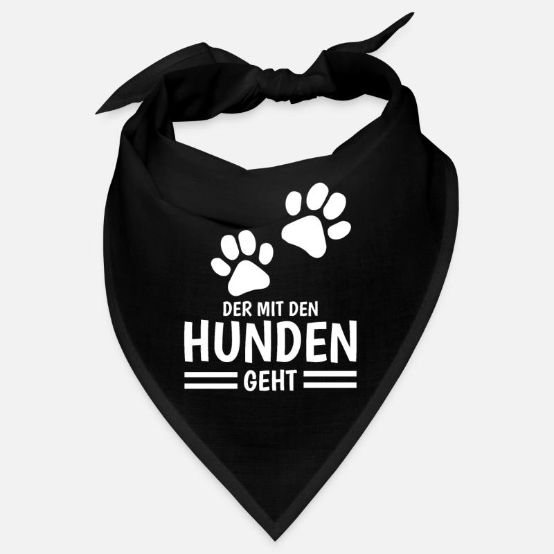 Hund und Herrchen Sprüche Bandana