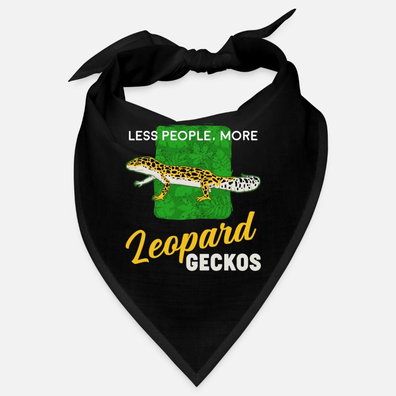 Reptile Lover Less People More Leopard Geckos Bandana
