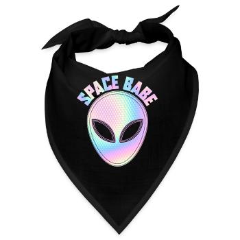 Space babe - Alien - Bandana - Schwarz - Vorne