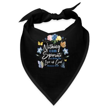 Christian Bible Verse Butterfly - Bandana - Schwarz - Vorne