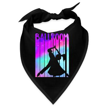 Ballroom Dance Shirt, Vintage Ballroom Dance, - Bandana - Schwarz - Vorne